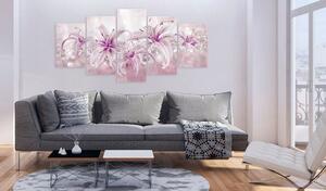 Obraz fialové lilie na akrylátovém skle - Purple Harmony - 200x100