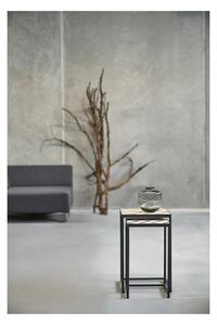 Šedá skleněná váza (výška 21 cm) Daun – Villa Collection