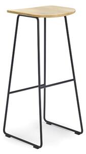 INFINITI - Barová židle KLEJN dřevěný sedák - vysoká
