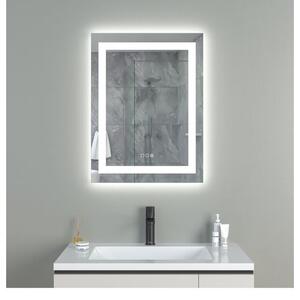 EBS Triton Zrcadlo 60x80 cm s LED osvětlením po obvodu a dotykovými tlačítky