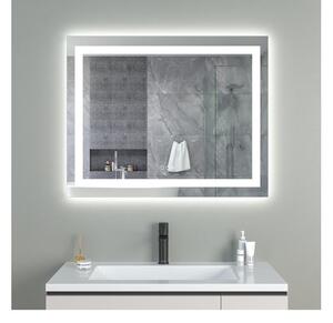 EBS Triton Zrcadlo 100x80 cm s LED osvětlením po obvodu a dotykovými tlačítky