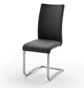 Jídelní židle z pravé kůže ARCO 2 barva černá