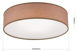 Orion DL7-617/3Braun Stropní svítidlo SEDA hnědé, průměr 40cm