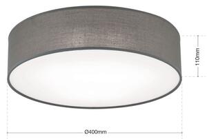 Orion DL7-617/3Grau Stropní svítidlo SEDA šedé, průměr 40cm