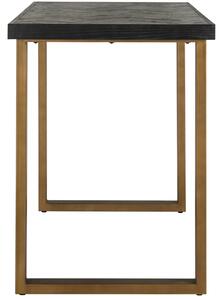 Černo mosazný dubový barový stůl Richmond Blackbone 160 x 80 cm