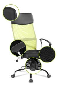 Kancelářská židle LINCOLN zelená/černá