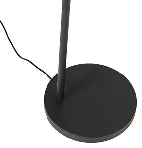 Moderní oblouková lampa černá se zlatou - Arc Basic