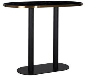 Černý mramorový barový stůl Richmond Zenza 120 x 70 cm