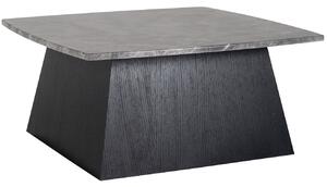 Černý mramorový konferenční stolek Richmond Geisha 90 x 90 cm