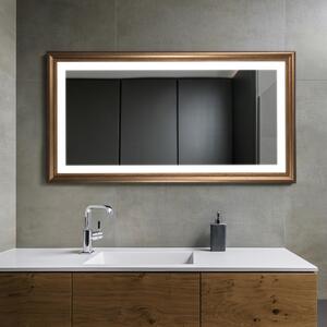 Zrcadlo Wood LED Zenas typ D 63 x 53 cm