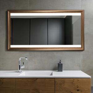 Gaudia Zrcadlo Wood LED Zenas typ B Rozměr: 40 x 40 cm