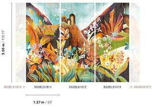 Vliesová fototapeta na zeď, Květiny, listy, DG3ELS1012, Wall Designs III, Khroma by Masureel