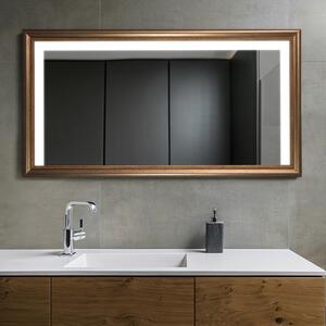 Gaudia Zrcadlo Wood LED Zenas typ C Rozměr: 40 x 40 cm