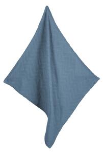 Modrá pletená dětská deka z Bio bavlny 80x80 cm Seashells – Roba