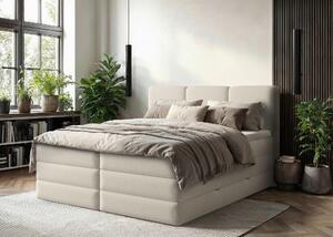 POSTEL BOXSPRING, 180/200 cm, krémová MID.YOU - Postele s úložným prostorem, Online Only