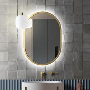 GieraDesign Zrcadlo Ambient LED Gold Rozměr: 50x70 cm