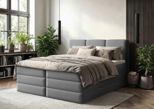 POSTEL BOXSPRING, 180/200 cm, antracitová MID.YOU - Postele s úložným prostorem, Online Only