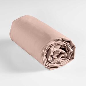 Růžové napínací bavlněné prostěradlo 180x200 cm Lina – douceur d'intérieur
