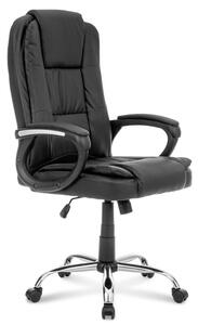 Elegantní kancelářská židle PREZIDENT koženka, černá