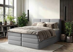 POSTEL BOXSPRING, 180/200 cm, šedá MID.YOU - Postele s úložným prostorem, Online Only