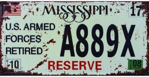 Cedule značka Mississippi A889X
