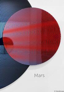 GieraDesign Zrcadlo Cosmic Mars Rozměr: Ø 50 cm