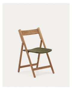 Dřevěná zahradní židle v zeleno-přírodní barvě Dandara – Kave Home