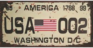 Ceduľa značka USA Washington D C 30,5cm x 15,5cm Plechová tabuľa