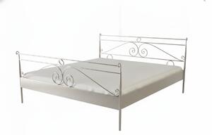 Česká kovová postel ARABELA - stříbrná RAL 9006, Rozměr: 90 x 200 cm