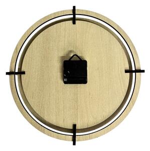 Dřevěné nástěnné hodiny javor - tichý chod, přírodní design | SENTOP HDF0587-MAPLE