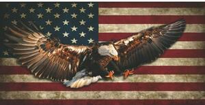 Ceduľa značka USA Vlajka 30,5cm x 15,5cm Plechová tabuľa