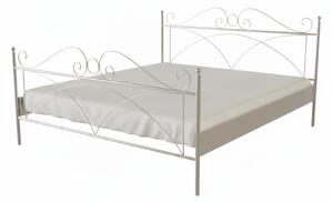 Česká kovová postel ALICE - stříbrná RAL 9006, Rozměr: 80 x 200 cm