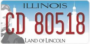 Ceduľa značka USA Illinois Land Of Lincoln 30,5cm x 15,5cm Plechová tabuľa
