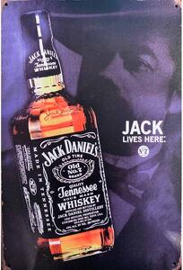 Ceduľa Jack Daniels - Jack Lives Here 30cm x 20cm Plechová tabuľa