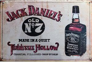 Ceduľa Jack Daniels - Made in a Quiet 30cm x 20cm Plechová tabuľa
