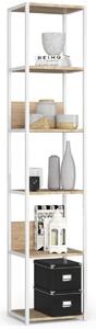 Ak furniture Regál LOFT 40 cm bílý/dub sonoma
