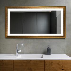 Gaudia Zrcadlo Wood LED Arans typ D Rozměr: 40 x 40 cm