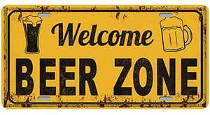 Cedule značka Welcome beer zone