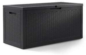 Ak furniture Zahradní úložný box Ezra 340 L černý