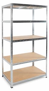 Linder Exclusiv Kovový regál 180x90x40 cm 5 polic