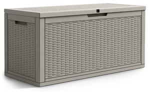 Ak furniture Zahradní úložný box Ezra 340 L šedý