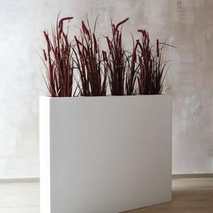 Květináč ELEMENTO, sklolaminát, šířka 117 cm, bílá