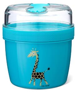 N'ice Cup™ lunch box Carl Oscar® tyrkysová žirafa 0,6 l + 0,3 l