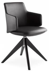 LD SEATING - Designová židle MELODY MEETING 360, FW s dřevěnou podnoží