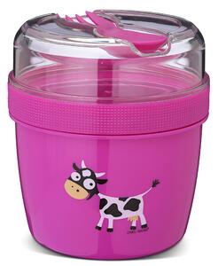 N'ice Cup™ lunch box Carl Oscar® růžová kravička 0,6 l + 0,3 l