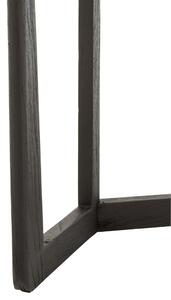 Černý dřevěný toaletní stolek J-line Moris 140 x 40 cm