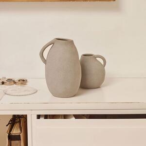 Béžová keramická váza Kave Home Yandi 24,5 cm