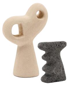 -30 % Dny Marianne - Kave Home Set dvou kamenných sošek Arif 12/15 cm