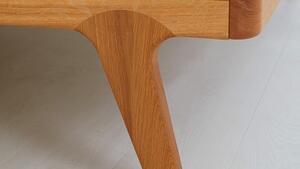 Postel dvoulůžko LAGO Buk 200x220 - dřevěná designová postel z masivu
