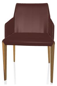 BONTEMPI - Židle Sally s dřevěnou podnoží a područkami